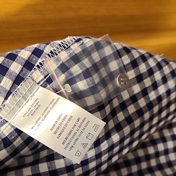 New (no tag)- KUT blue check button up - Picture 3 of 3